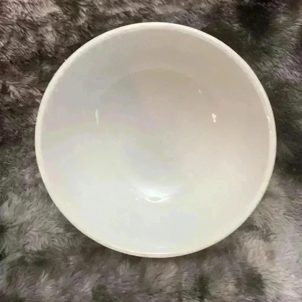Vintage Pyrex #404, 4 litre Colonial Mist Blue Mist bowl white with blue flowers - Picture 11 of 16